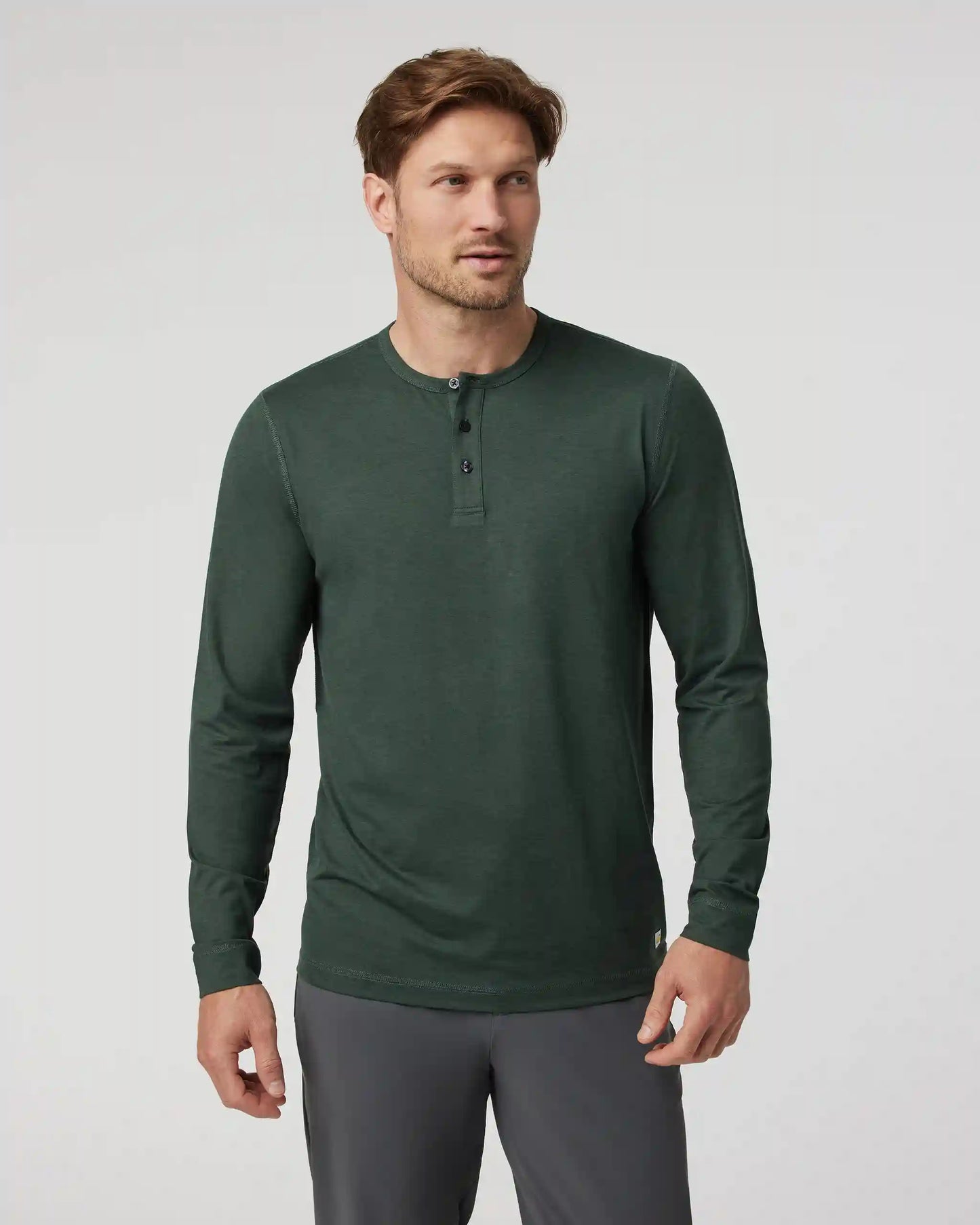 Long-Sleeve Ease Performance Henley