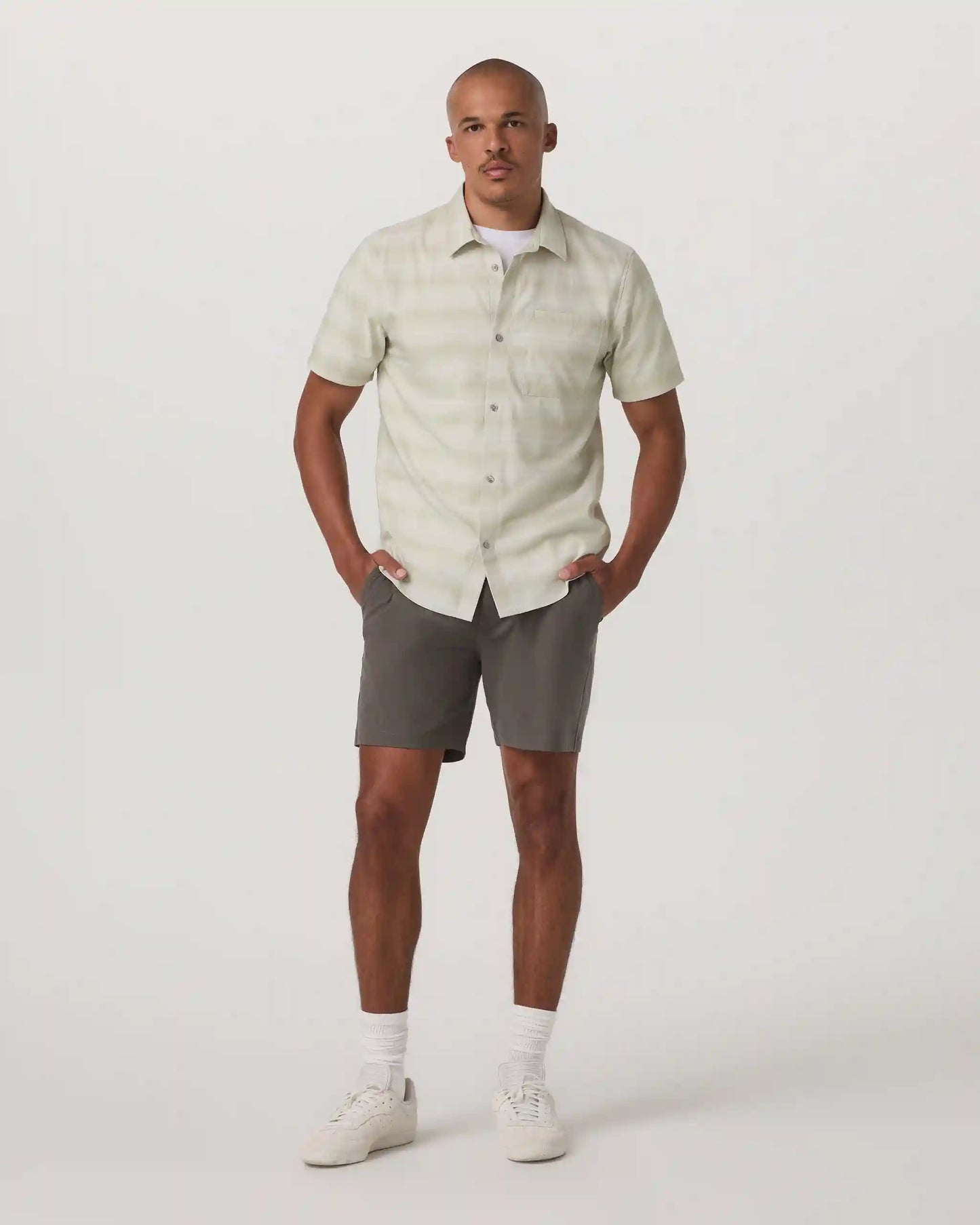 Short Sleeve Plaid Button Down Shirt