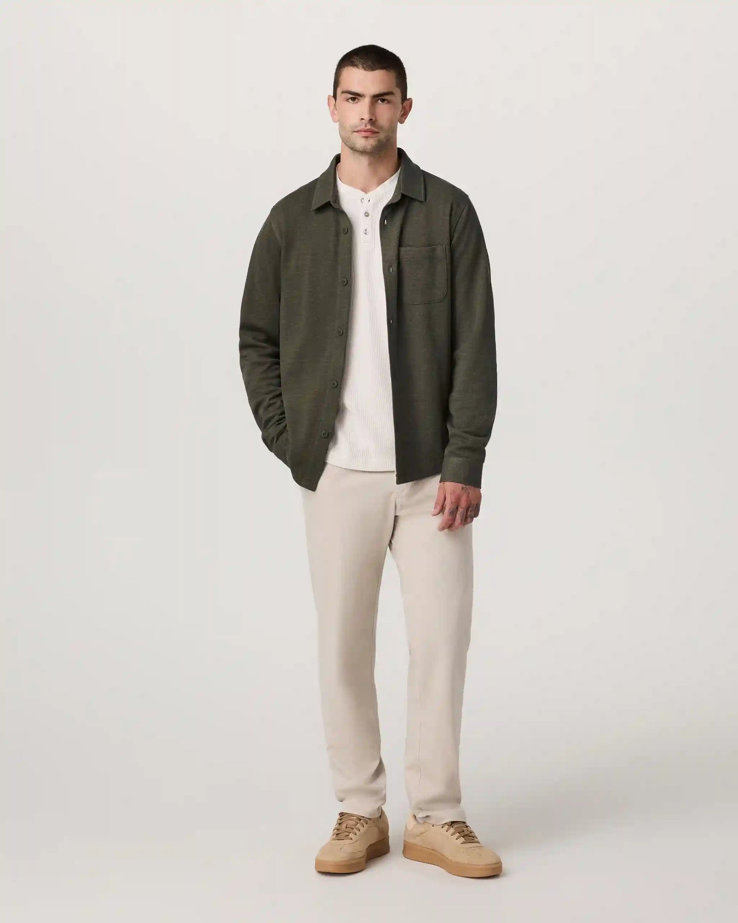 Long Sleeve Jeffreys Button Down Overshirt