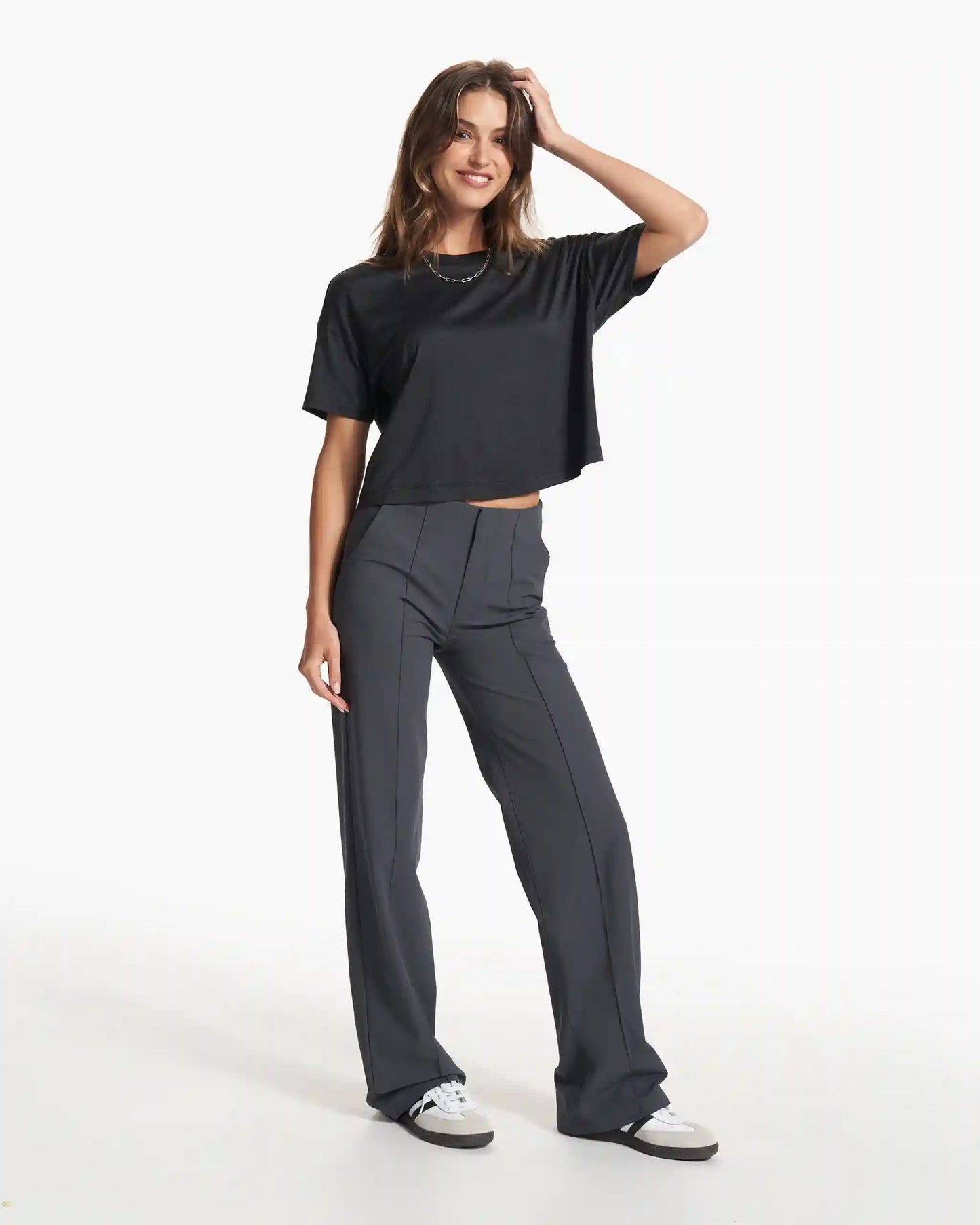Womens Vuori Meta™ Wideleg Pant - Long