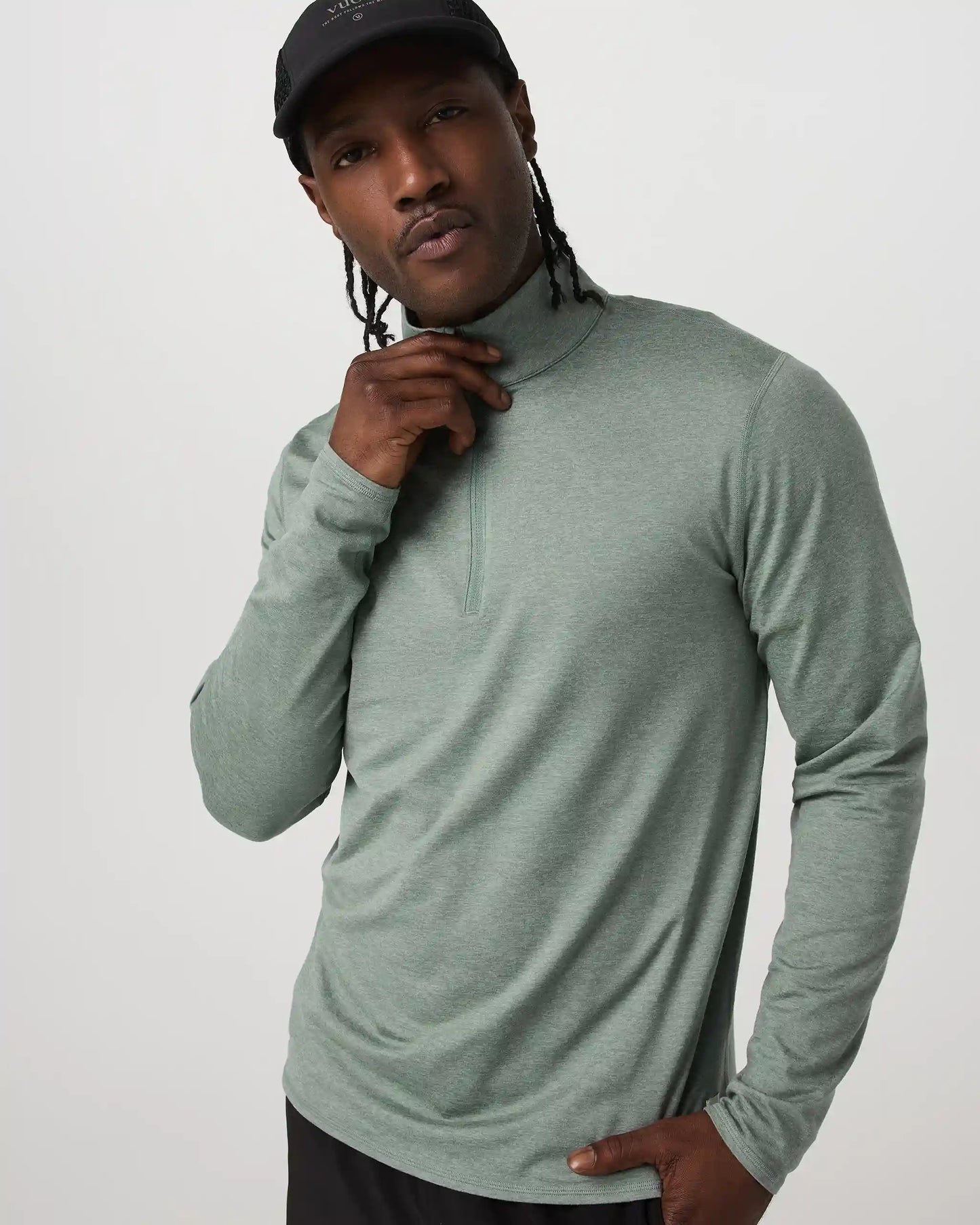 Ponto Half Zip Mock Neck
