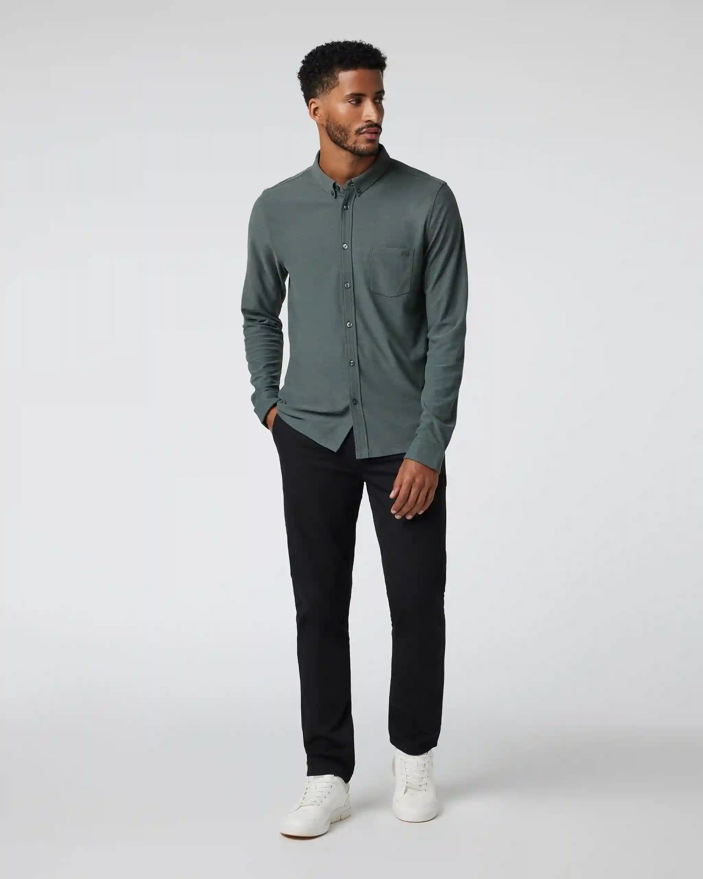 Long Sleeve Ace Button-Down