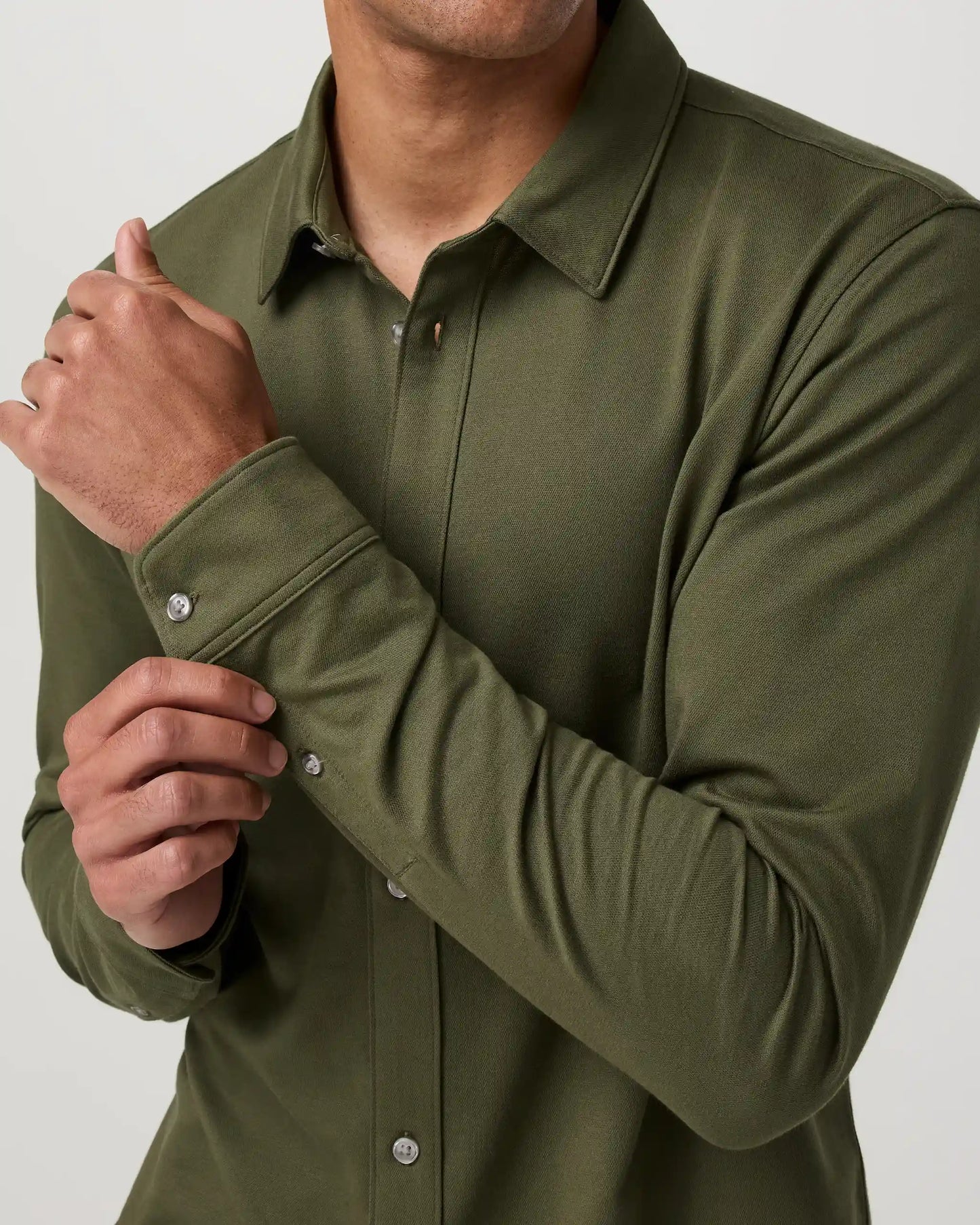 Long Sleeve Knit Oxford Button Down - Classic Fit