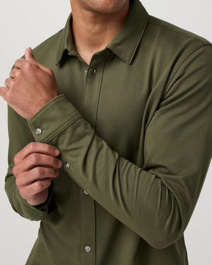 Long Sleeve Knit Oxford Button Down - Classic Fit