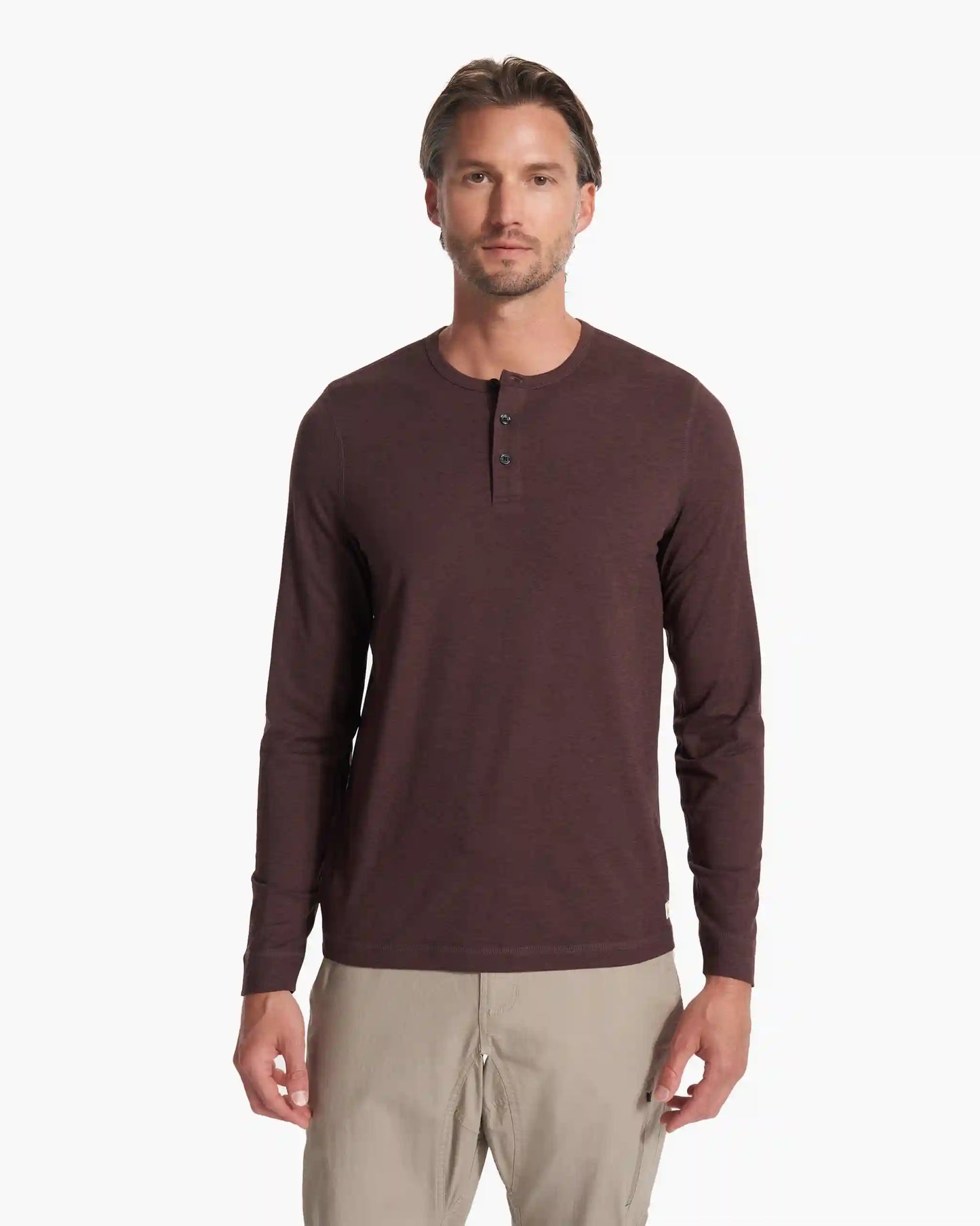 Long-Sleeve Ease Performance Henley