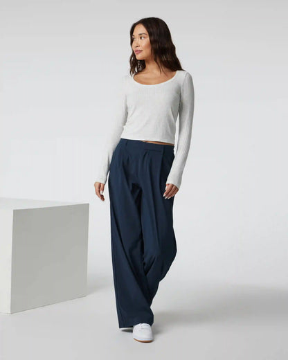 Long Sleeve Plie Top