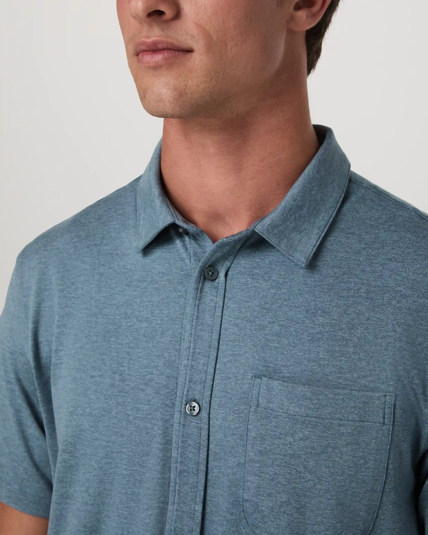 Short Sleeve Ponto Button Down Shirt