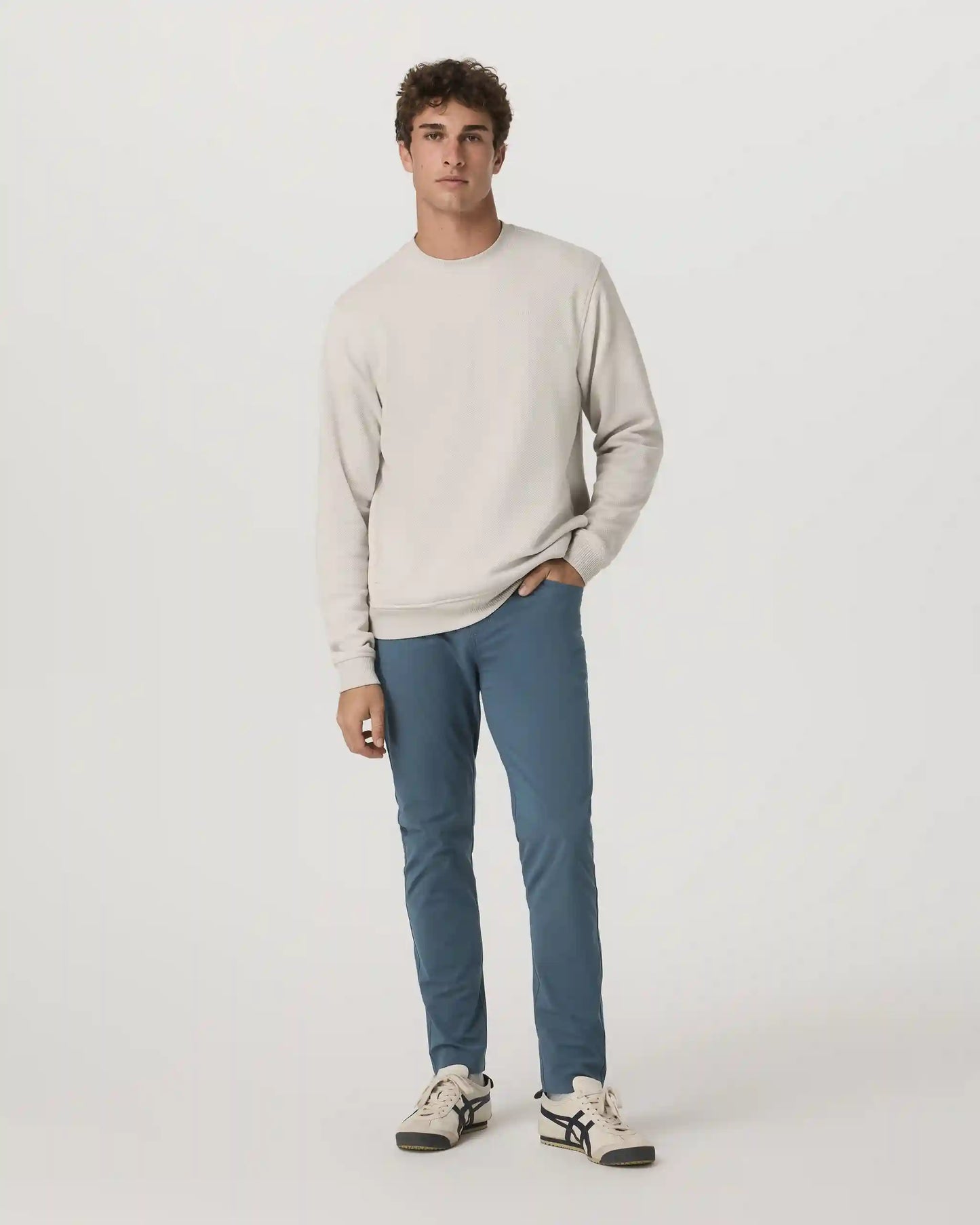 Pique Fleece Crew