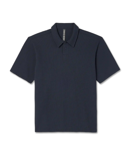 Short Sleeve Lightweight Tech Waffle Polo - Relaxed Fit
