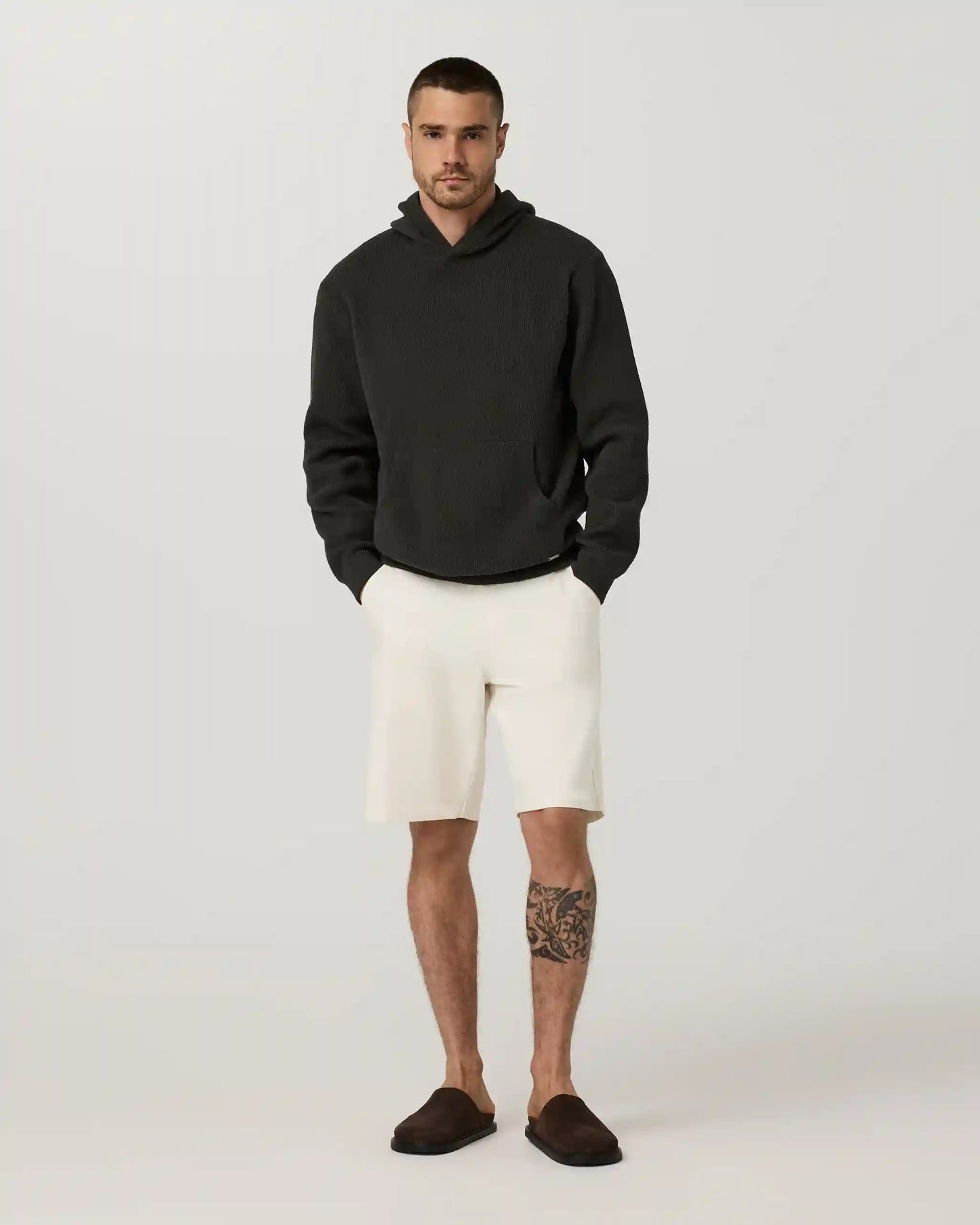 Midweight Rib Sweater Hoodie