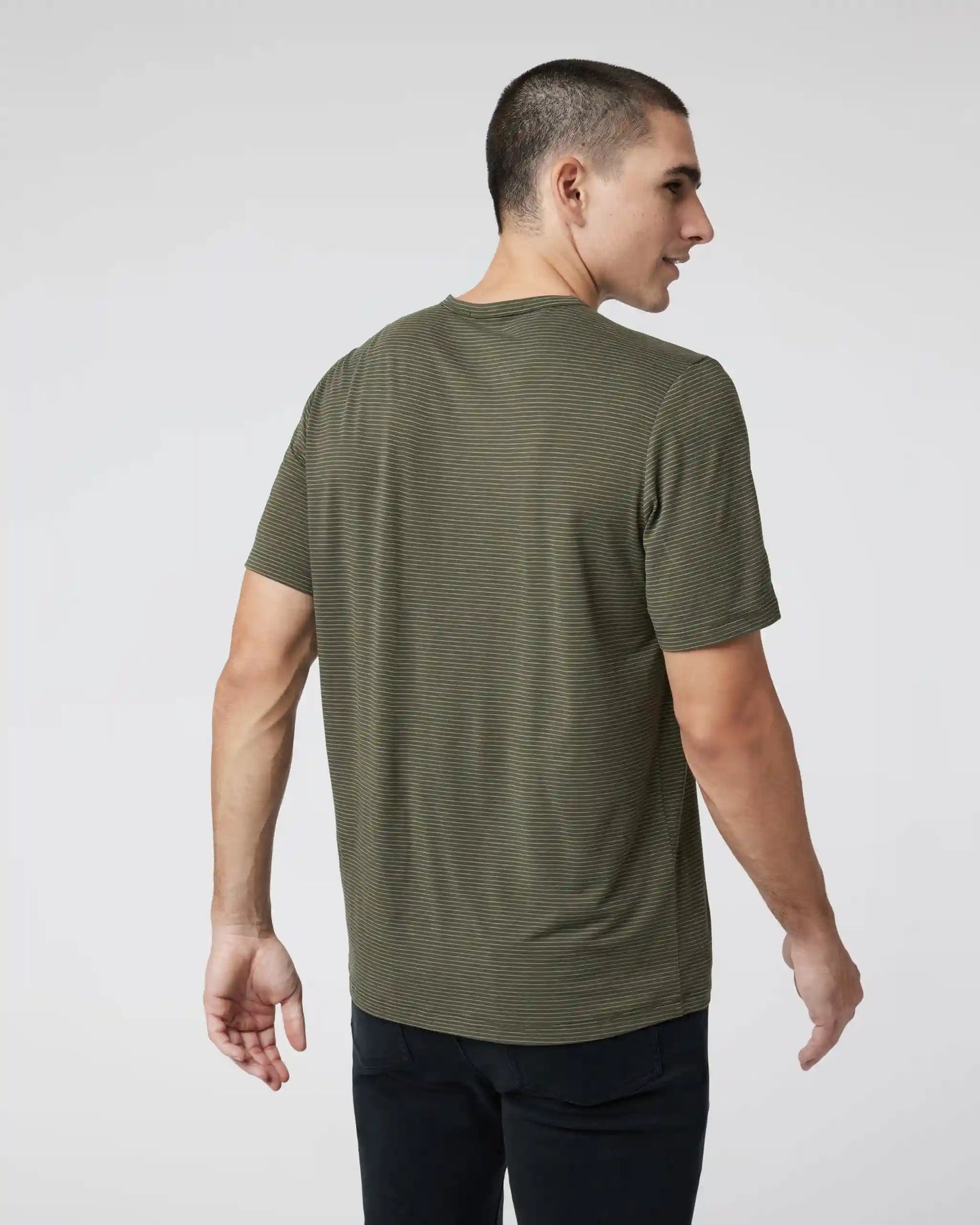 Short Sleeve Current Stripe Tee