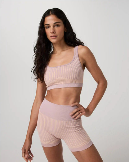 Bi-Color Seamless Longline Bra