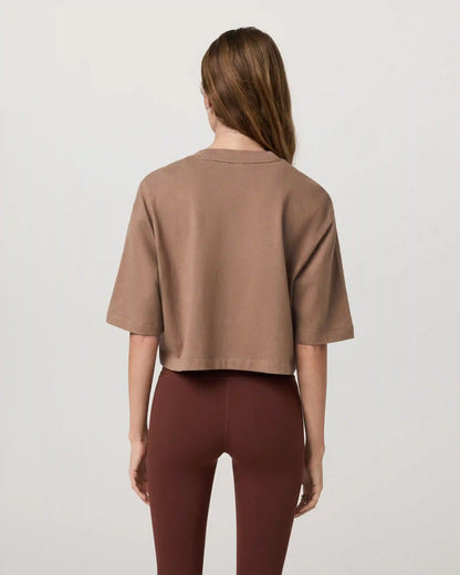 Short Sleeve Heavyweight Crop Cotton Tee