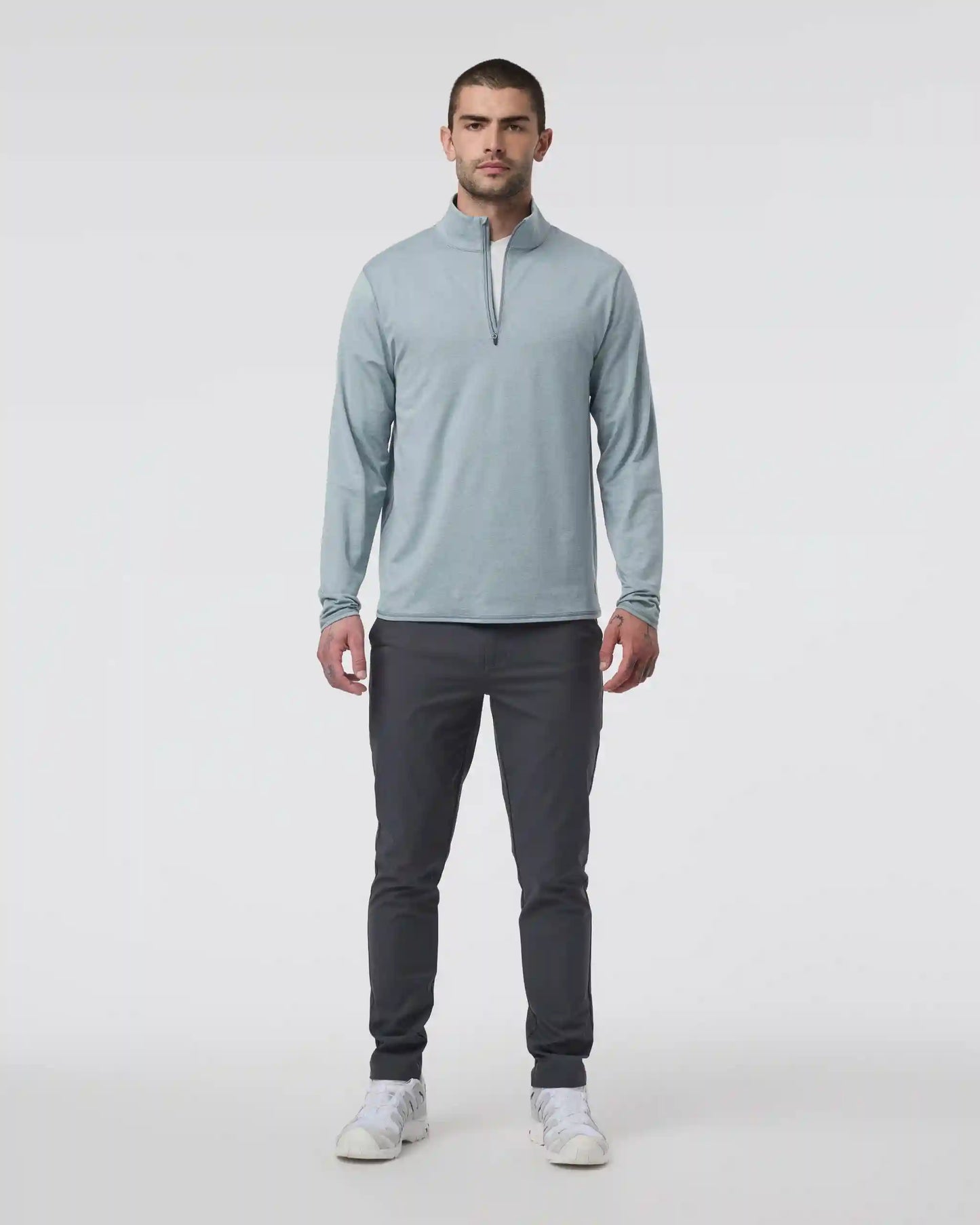 Ponto Half Zip Mock Neck