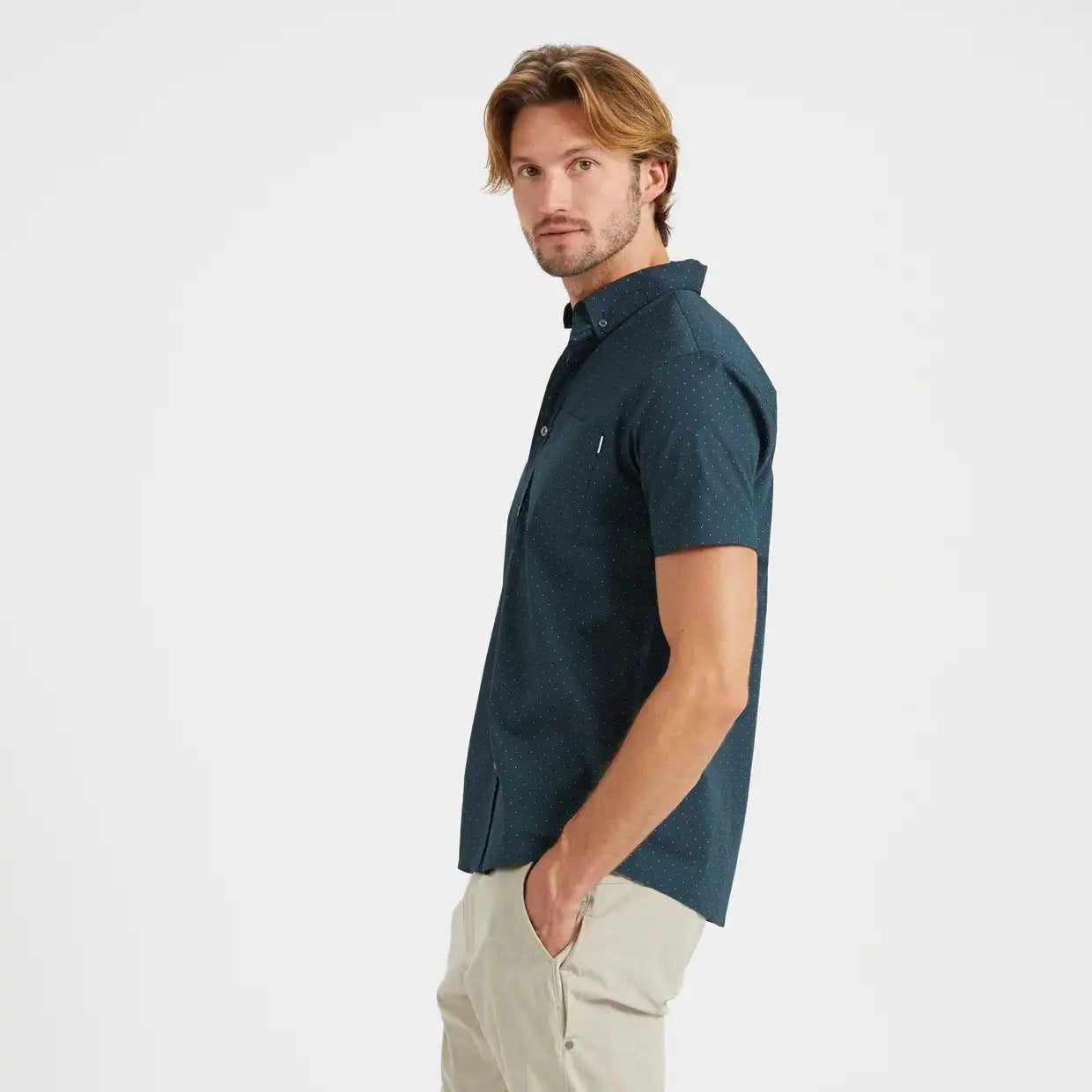 Crest Short-Sleeve Button-Down
