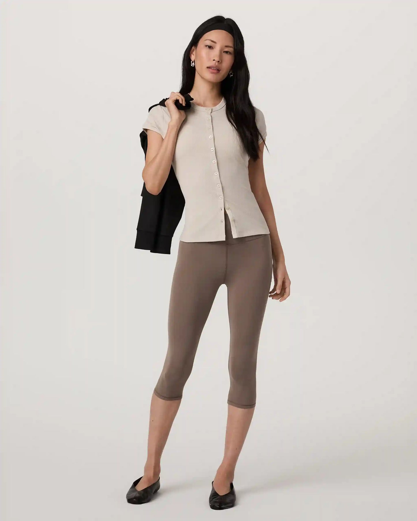 Short Sleeve Pose Button Up