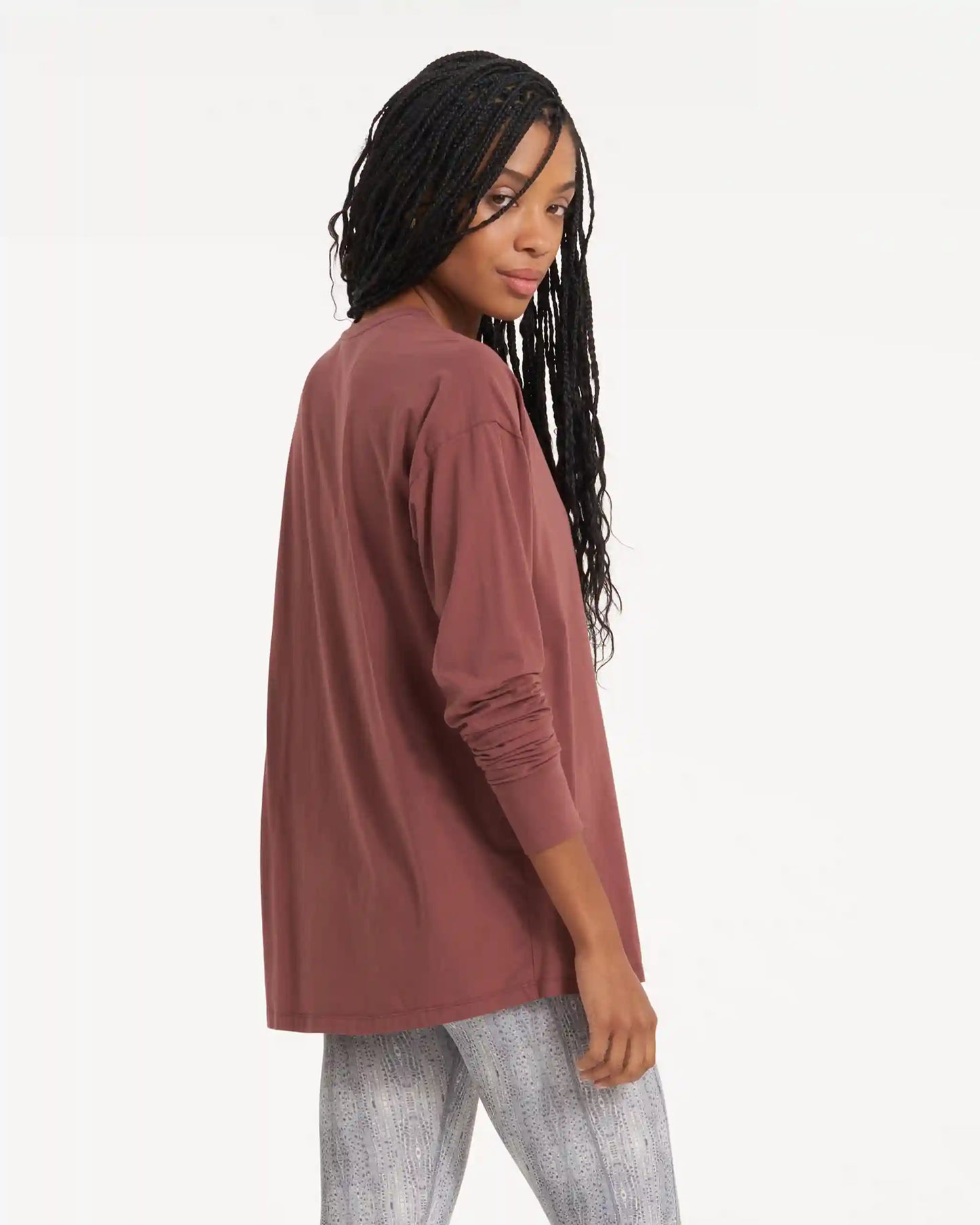 Long-Sleeve Feather Tee