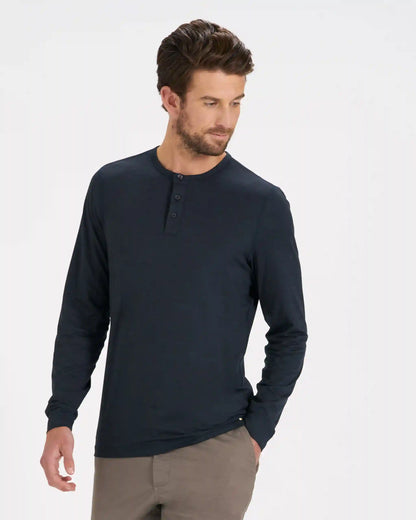 Long-Sleeve Ease Performance Henley