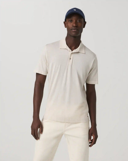 Short Sleeve Merino Wool Sweater Polo