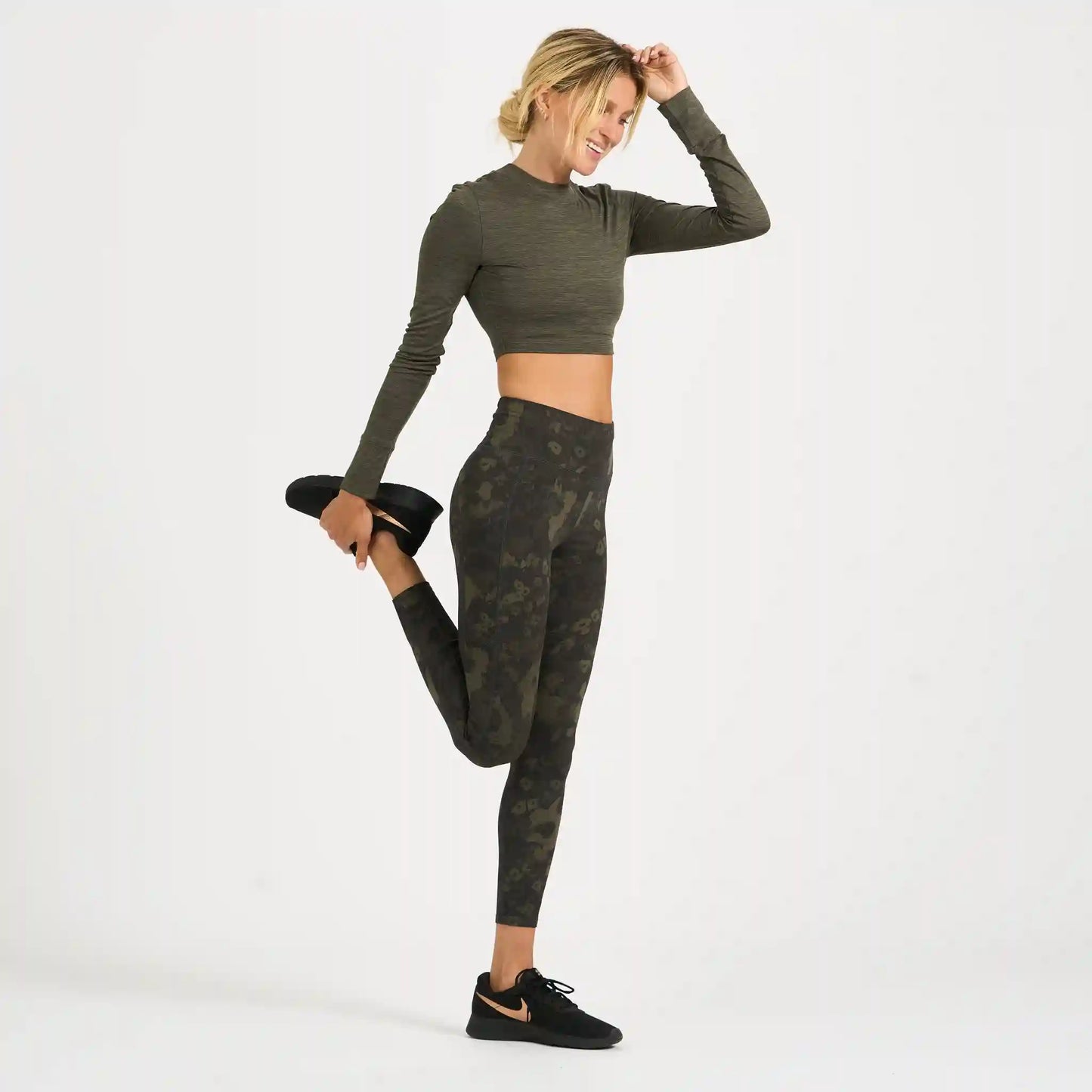 Long-Sleeve Lux Crop Tee