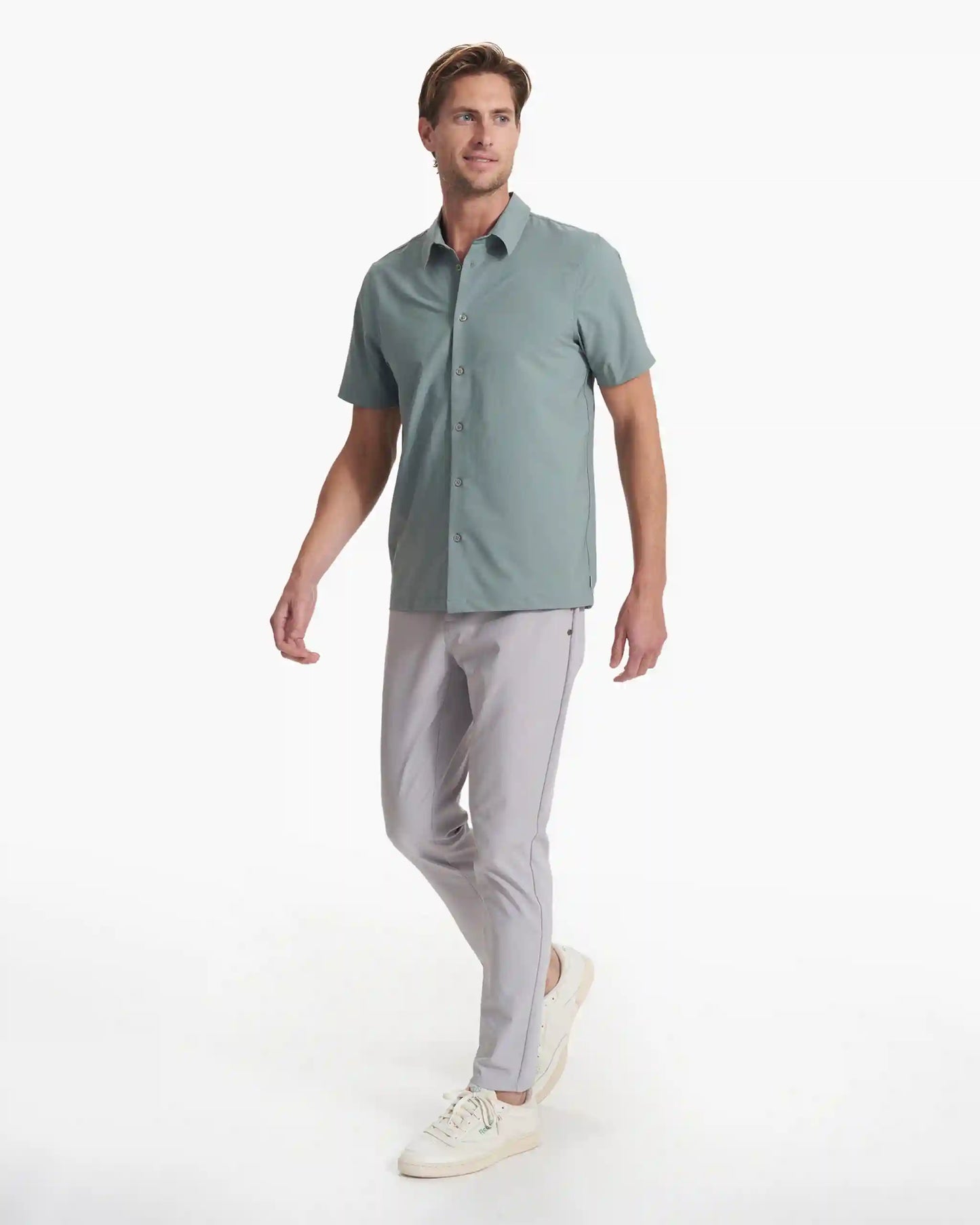 Short Sleeve Manhattan Button Down