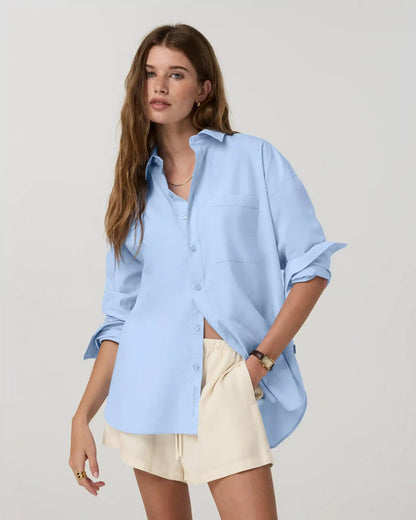 Long Sleeve Kensington Relaxed Button Down