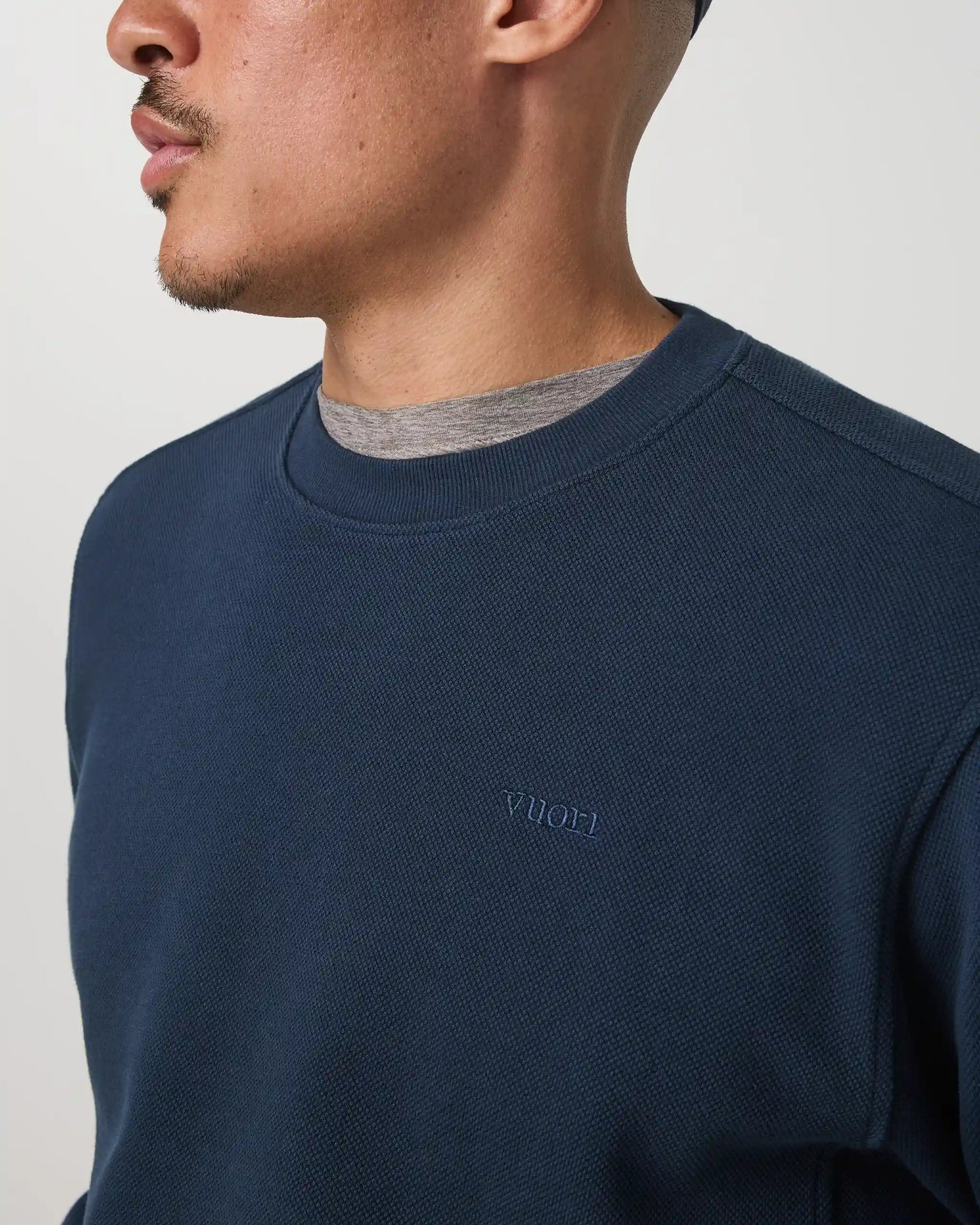 Pique Fleece Crew