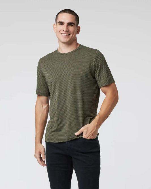 Short Sleeve Current Stripe Tee