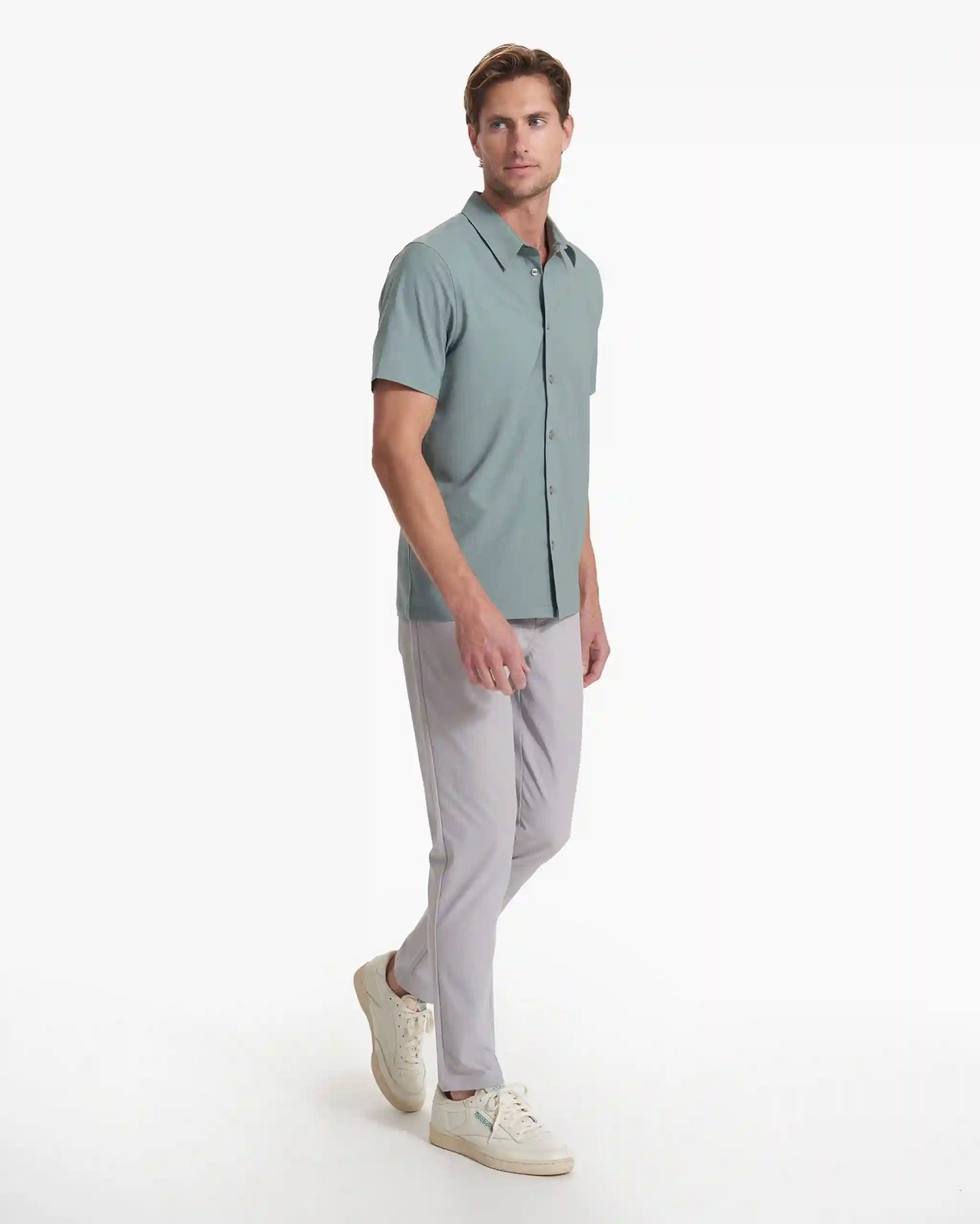 Short Sleeve Manhattan Button Down