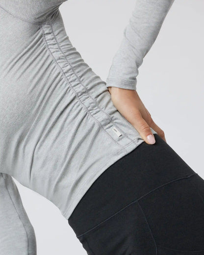 Long Sleeve Halo Ruched Tee