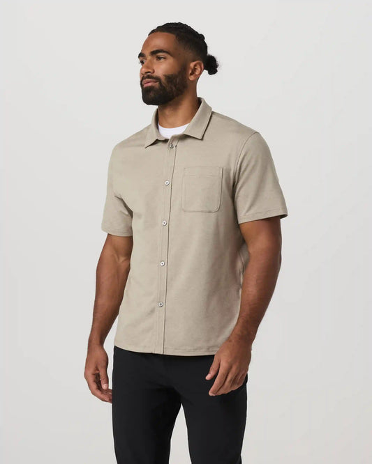 Short Sleeve Ponto Button Down Shirt