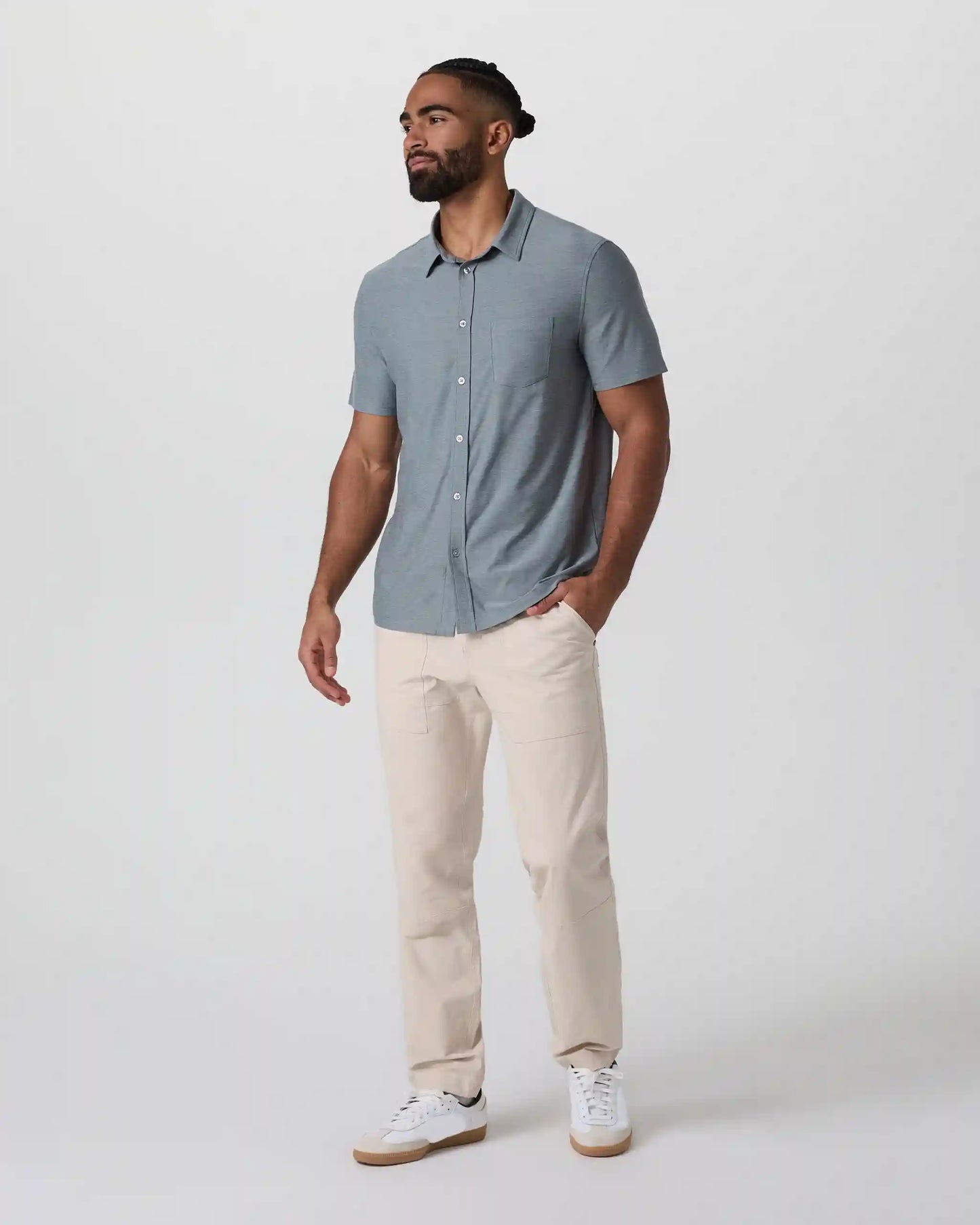 Short Sleeve Strato Button Down