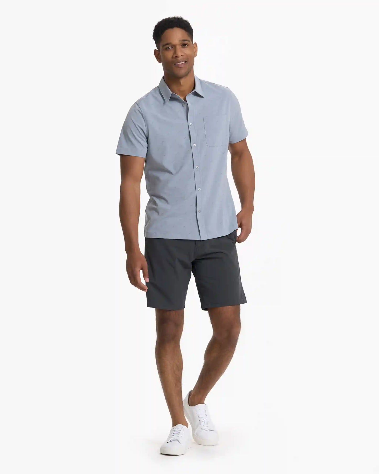 Short-Sleeve Bridge Button Down