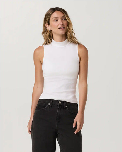 Cottony Rib Mock Neck Tank