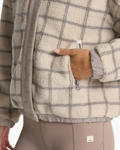 Plaid Cozy Sherpa Jacket