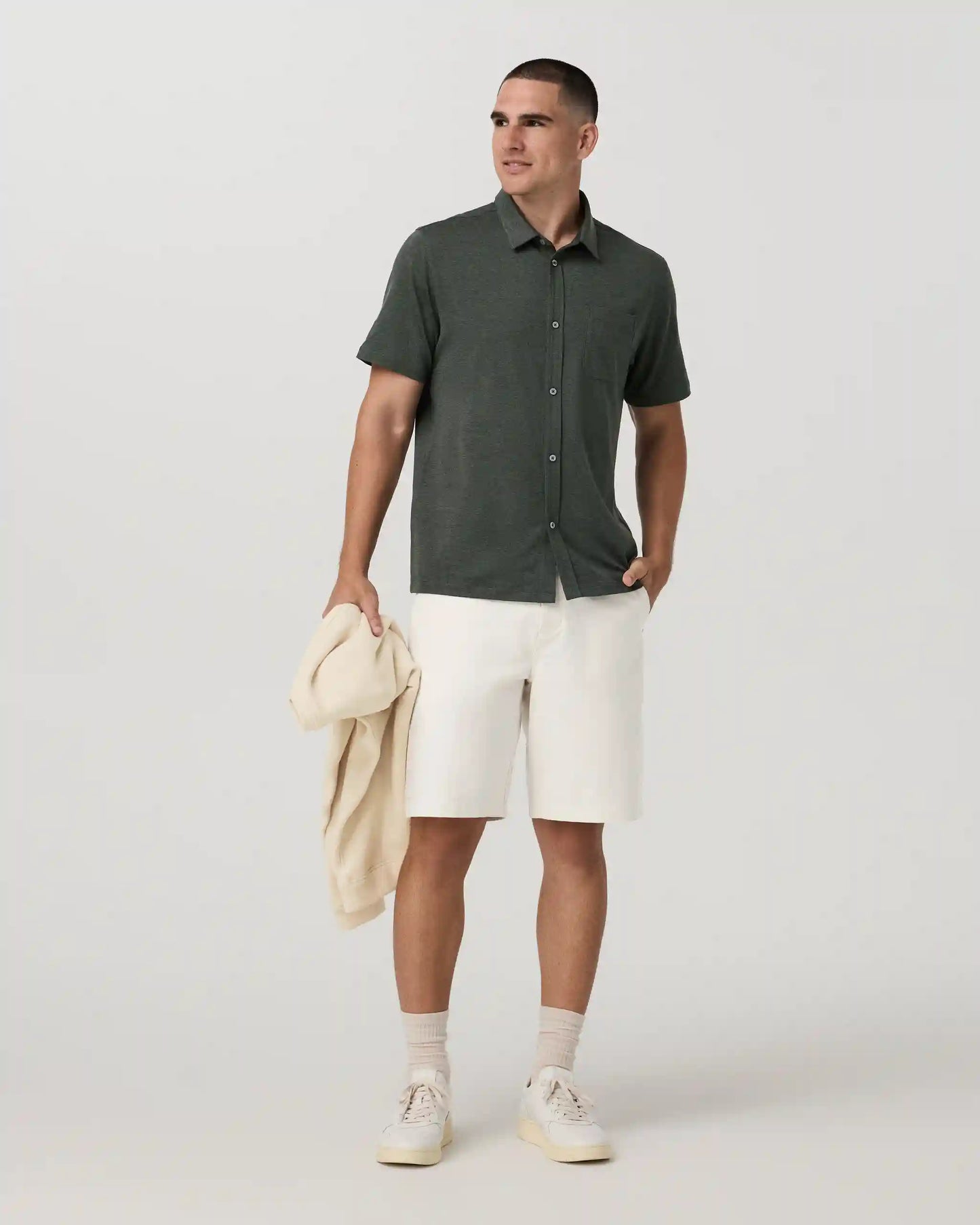 Short Sleeve Ponto Button Down Shirt