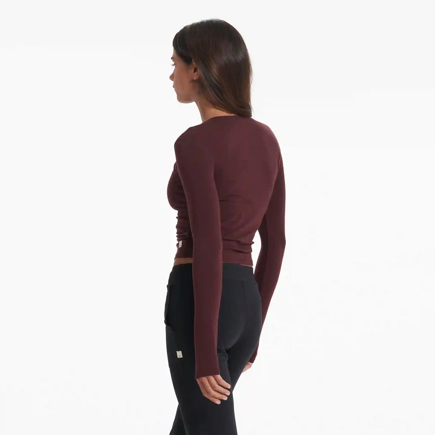 Long-Sleeve Coast Crop Crew