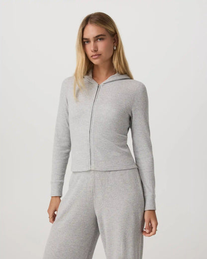 Waffle Full Zip Hoodie