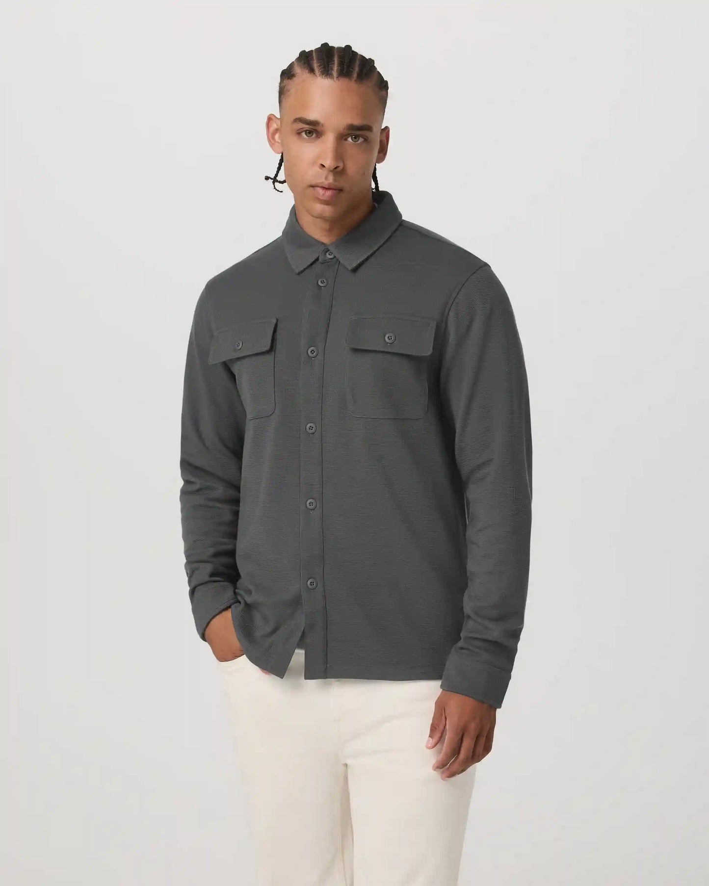 Waffle Shirt Jacket