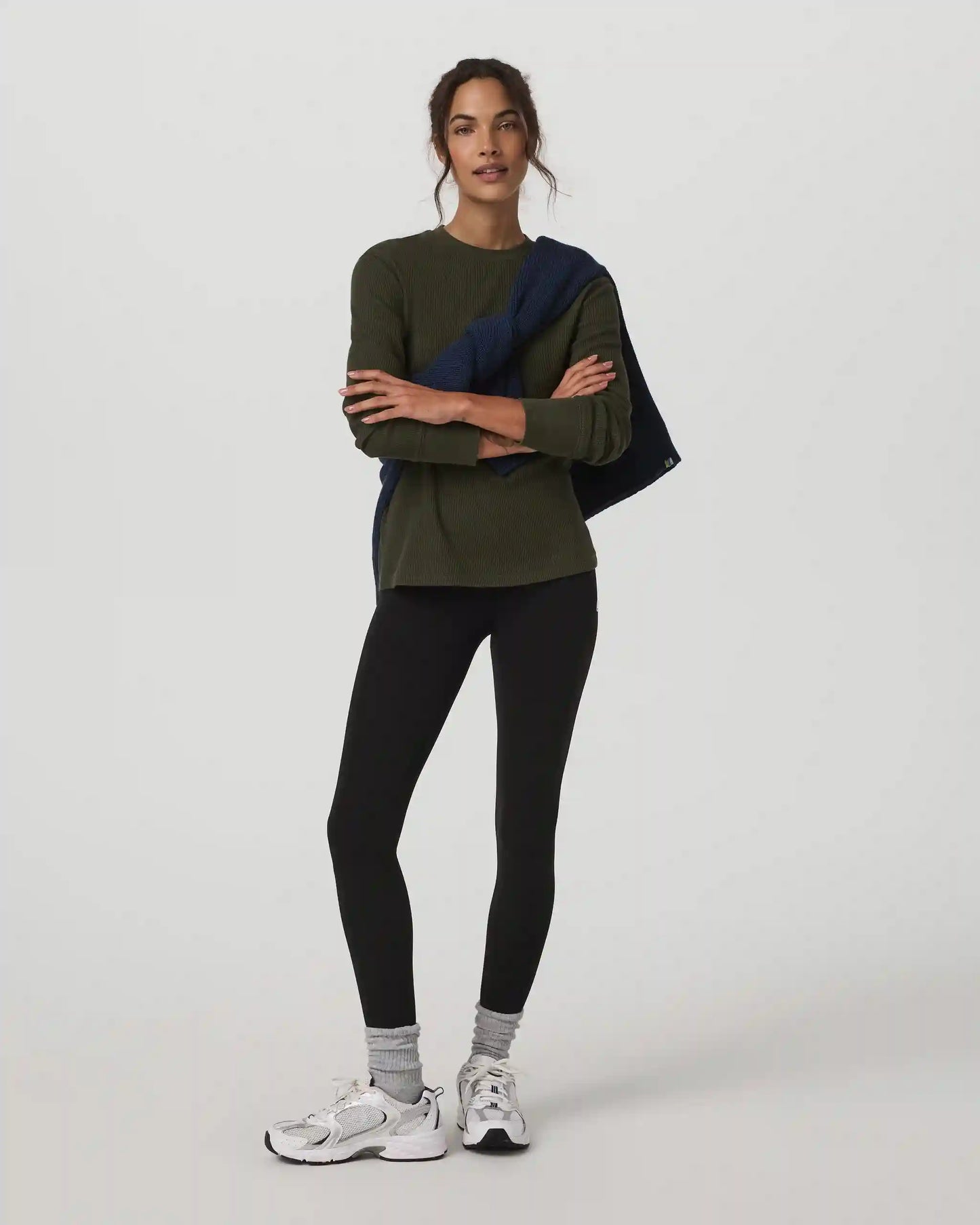 Long Sleeve Waffle Top