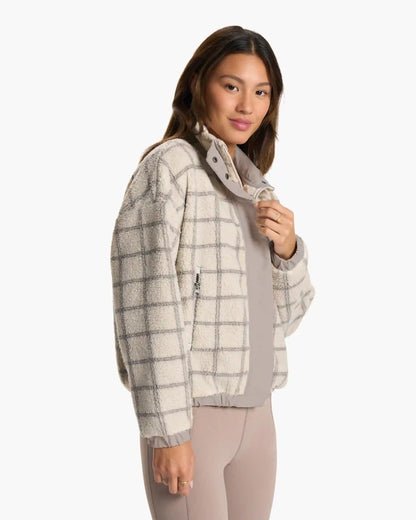 Plaid Cozy Sherpa Jacket