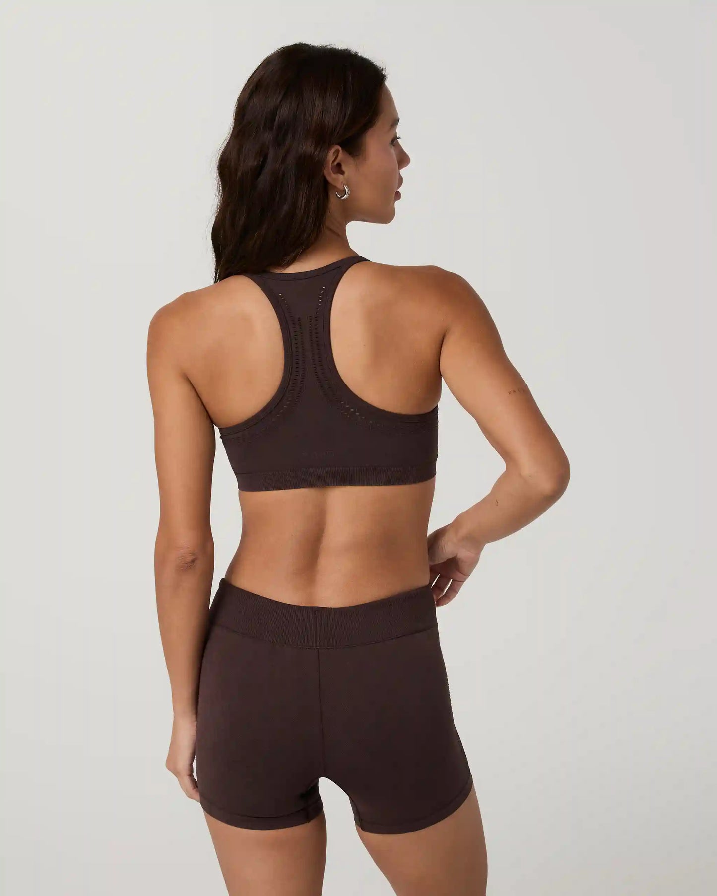 Pointelle Seamless V Neck Bra