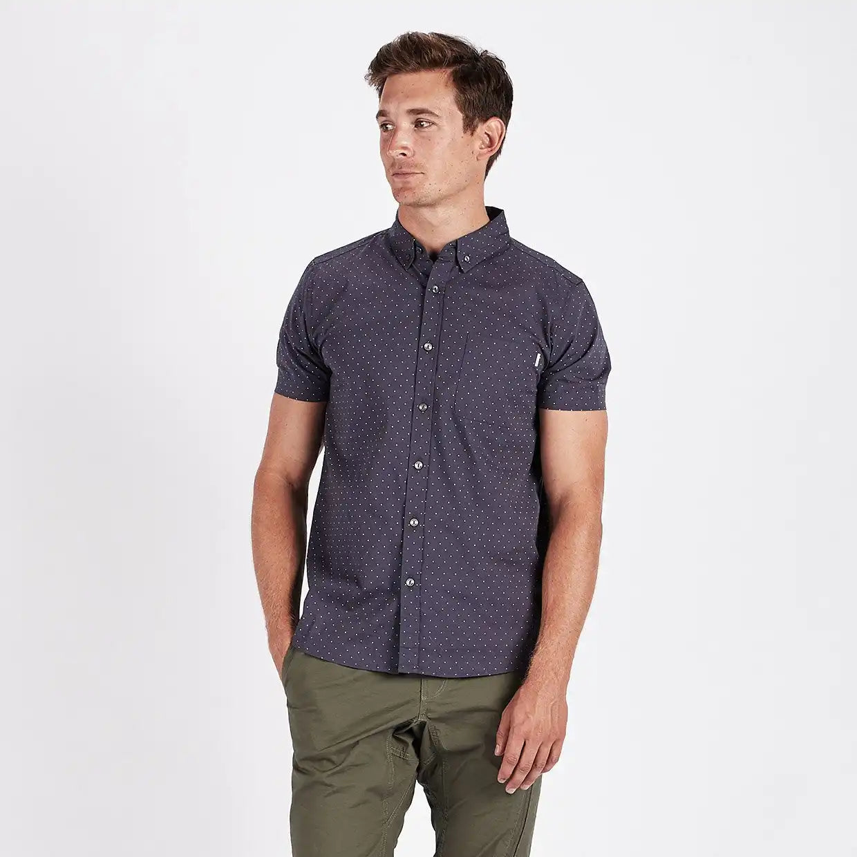 Crest Short Sleeve Button-Down