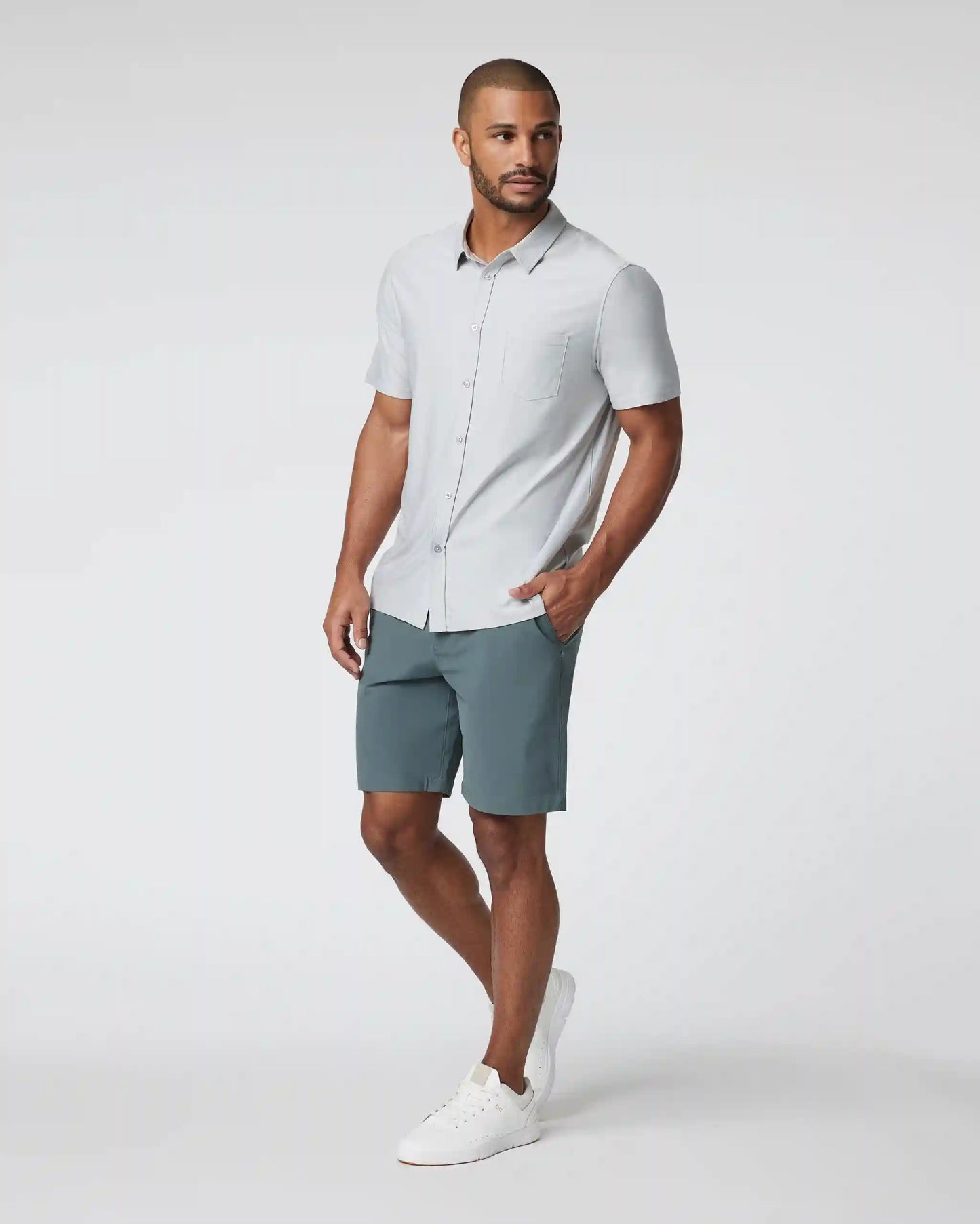 Short Sleeve Strato Button Down