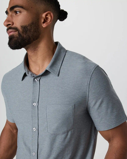 Short Sleeve Strato Button Down