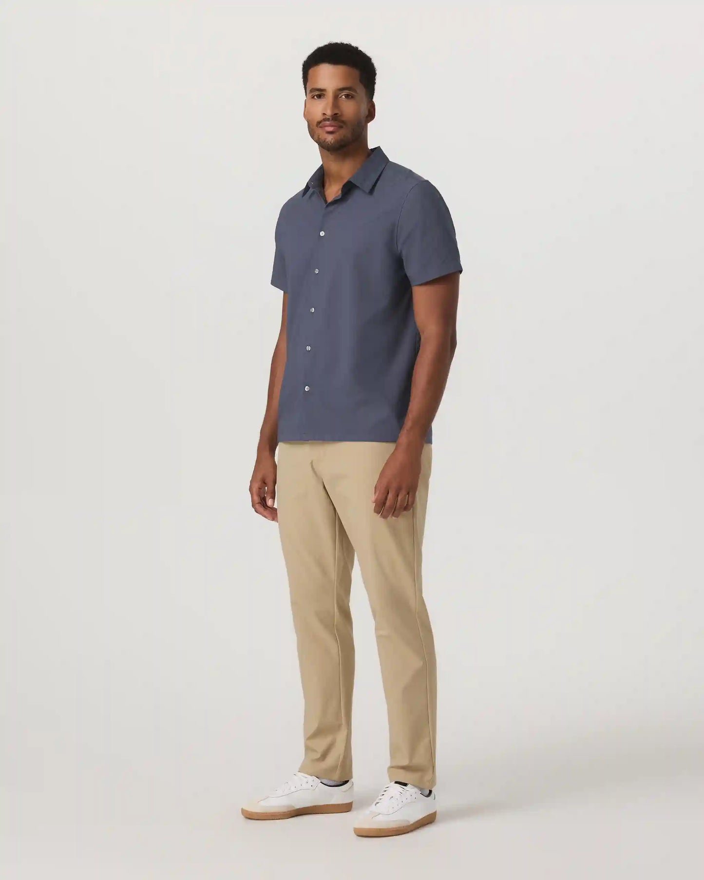 Short Sleeve Manhattan Button Down