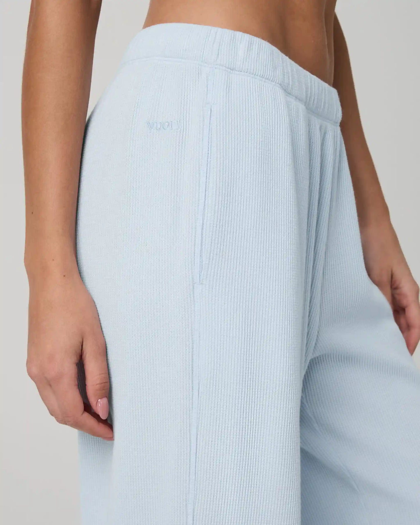 Waffle Wideleg Pant