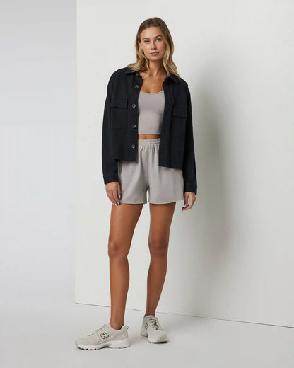 Mackenzie Cropped Shirt Jacket
