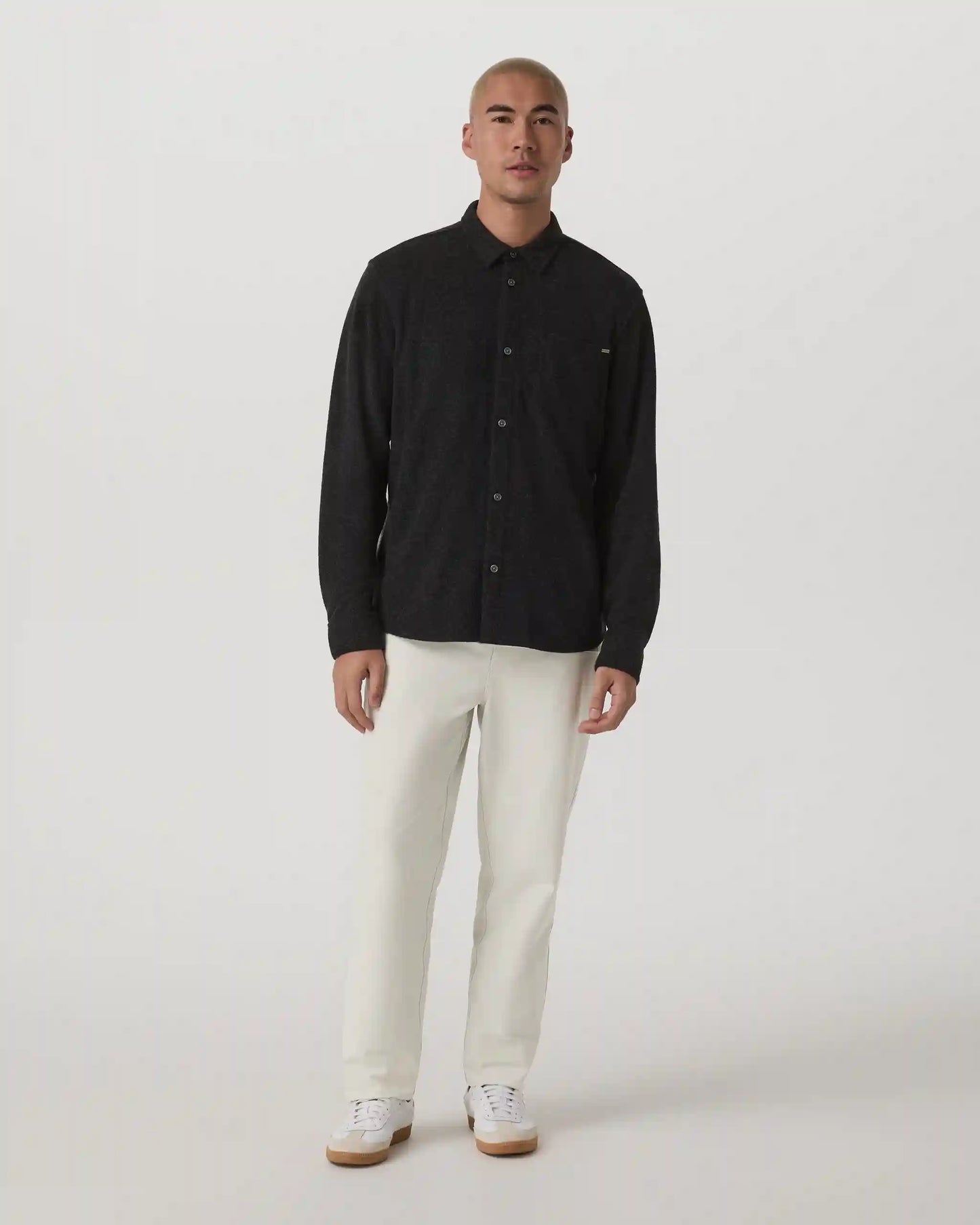 Long Sleeve Altitude Wool Button Down - Relaxed Fit