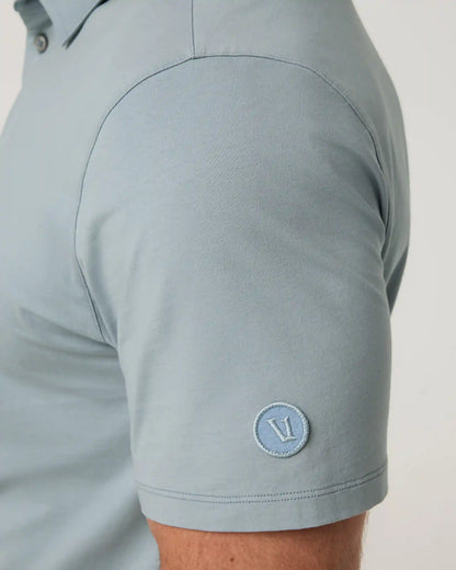 Short Sleeve Feather Polo